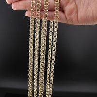 Real 10K Gold 6mm Chino Chains