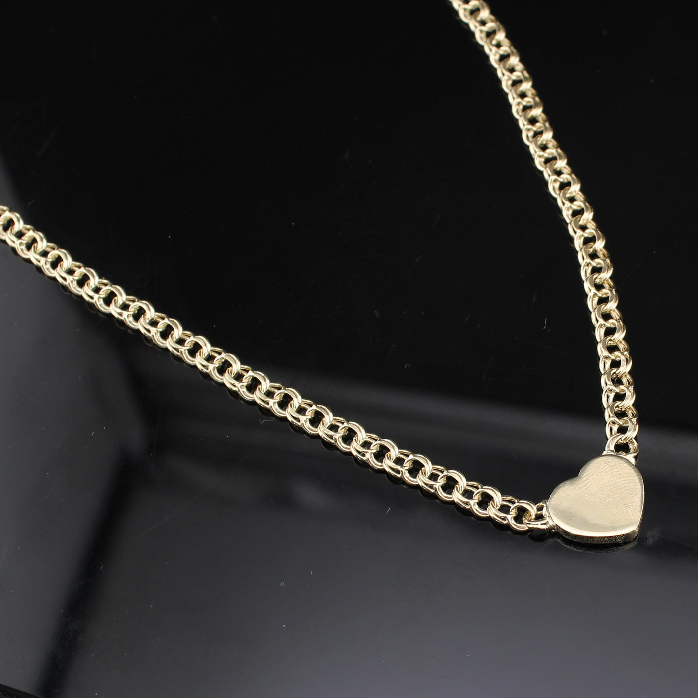 10K Heart Chino Chain