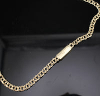 Real 10K Gold 5mm Heart Chino Chain
