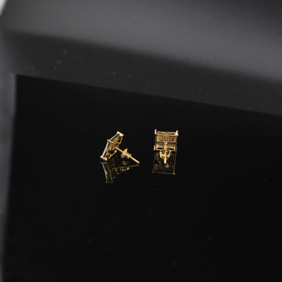 10K Square Diamond Studs 0.23 CTW