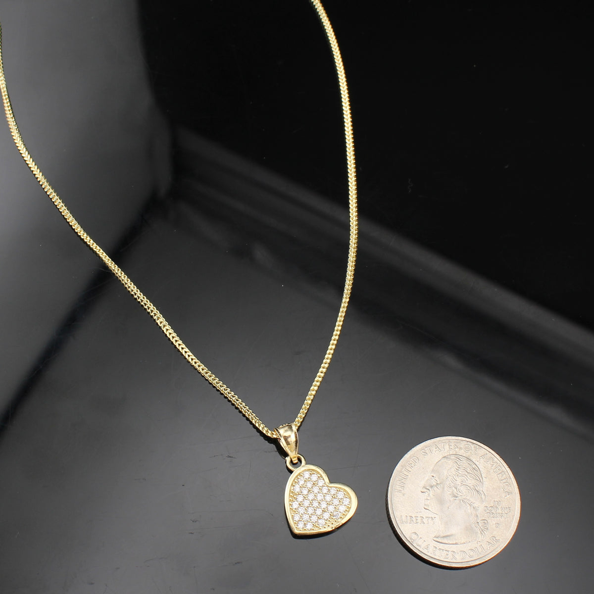 Real 10K Gold Heart Necklace
