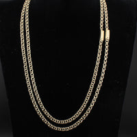 Real 10K Gold 5mm Chino Chain
