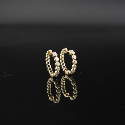 10K Diamond Hoops 0.35 CTW