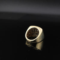 Real 10K Gold Diamond Mens Ring