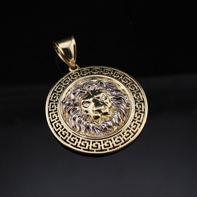 10K Gold Lion Pendant
