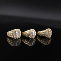 Real 10K Gold Nugget San Judas Saint Jude Ring