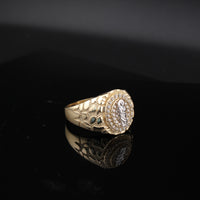 Real 10K Gold Nugget San Judas Saint Jude Ring