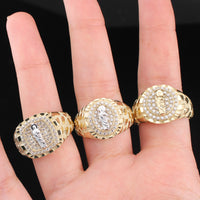 Real 10K Gold Nugget San Judas Saint Jude Ring