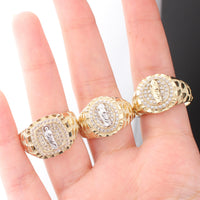 Real 10K Gold Nugget San Judas Saint Jude Ring