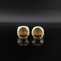 Real 10K Gold San Judas Saint Jude Ring Nugget