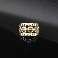Real 10K Gold Chain Design Ring