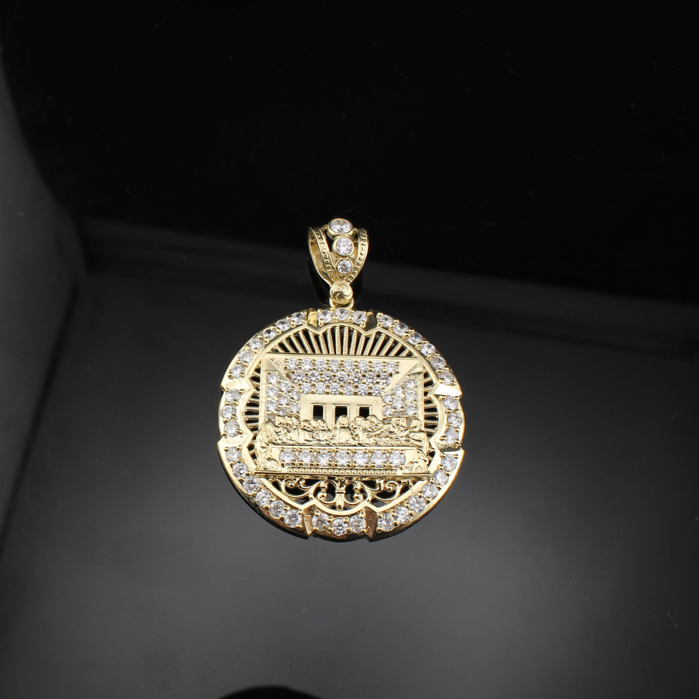 10K Gold Last Supper Pendant