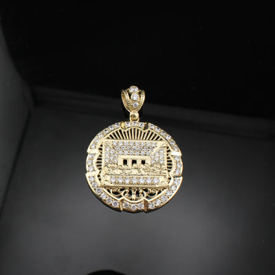 10K Gold Last Supper Pendant
