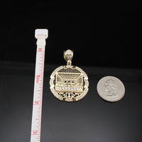 Colgante de la Última Cena de oro de 10K auténtico
