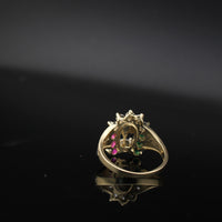 Anillo de escorpión de oro de 10K auténtico