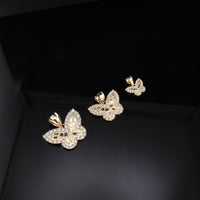 Real 10K Gold Nugget Butterfly Pendants