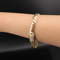 Pulseras Cubanas Reales de Oro de 10K y 6.5mm