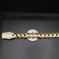 Real 14K Gold 10.5mm Royal Cuban Bracelet