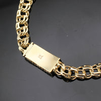 Real 14K Gold 7mm Chino Bracelet