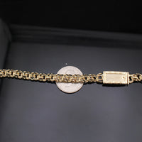 Cadena Chino de Oro Real de 14K y 7mm