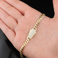 Real 14K Gold 4.5mm Royal Miami Cuban Chain