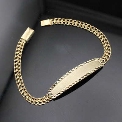 10K Gold Chino ID Bracelet