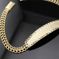 Pulsera Chino de Oro de 10K auténtico