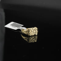 Anillo de oro de 10K real con pepita extrapequeña