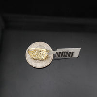 Anillo de oro de 10K real con pepita extrapequeña
