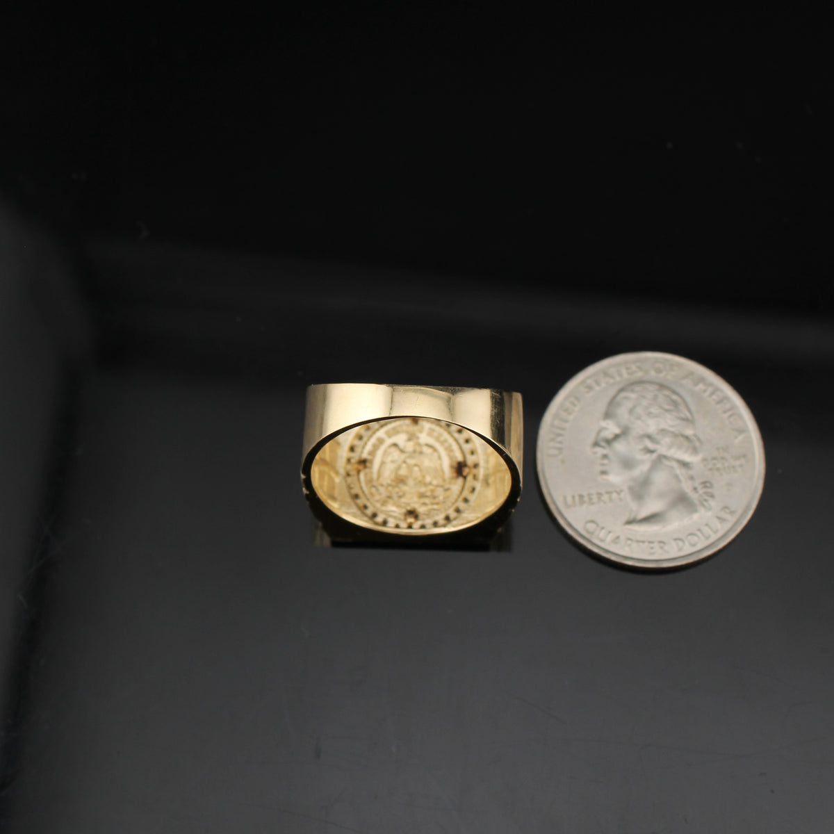 Anillo Centenario de Oro Real de 14K
