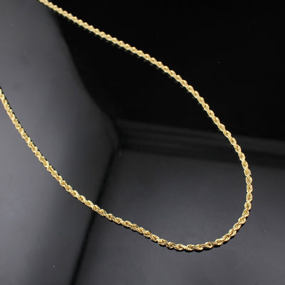 14K Gold Rope Chain 2mm