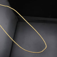 Real 14K Gold 1.5mm Rope Chain