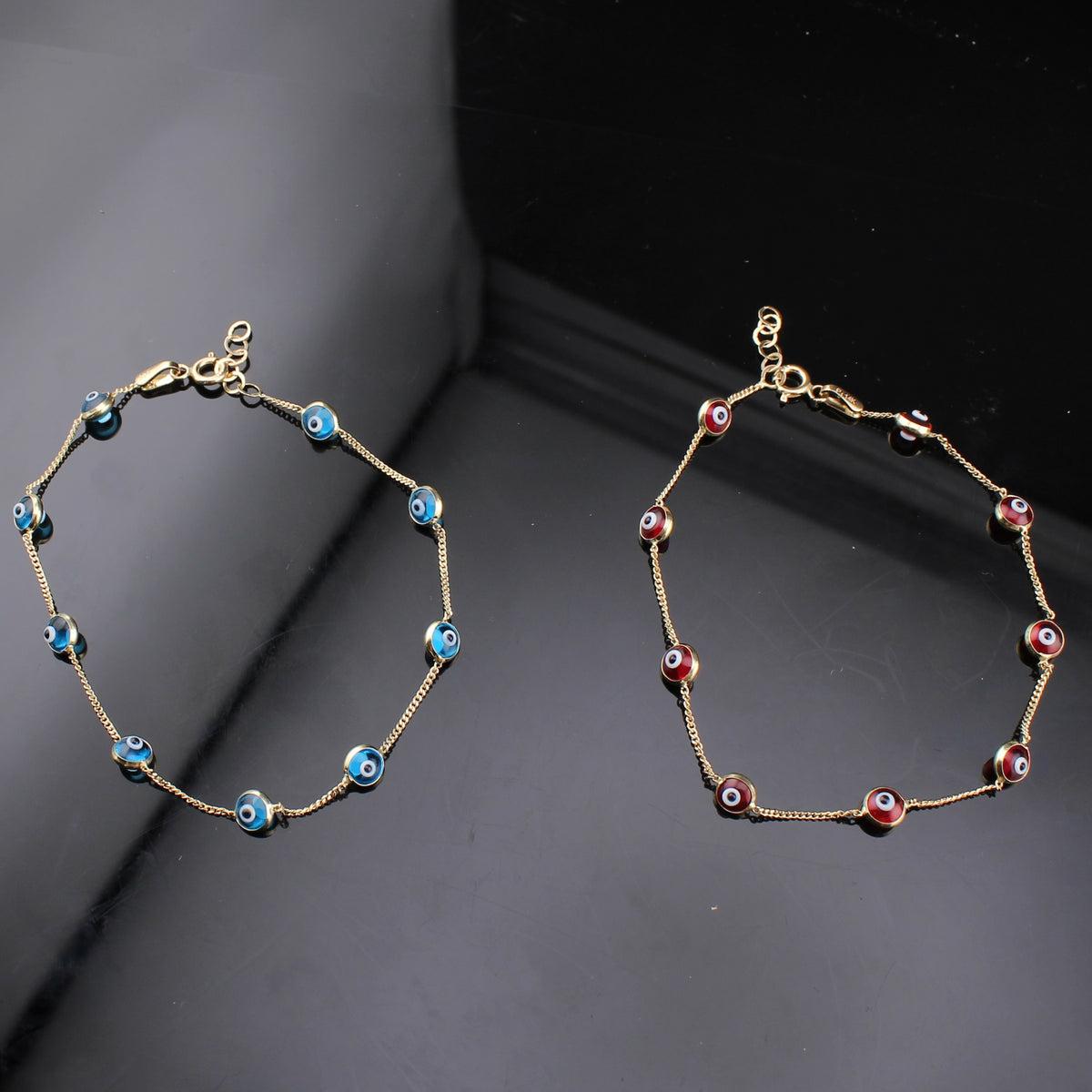 Pulsera de oro de 14 quilates con el Ojo Turco