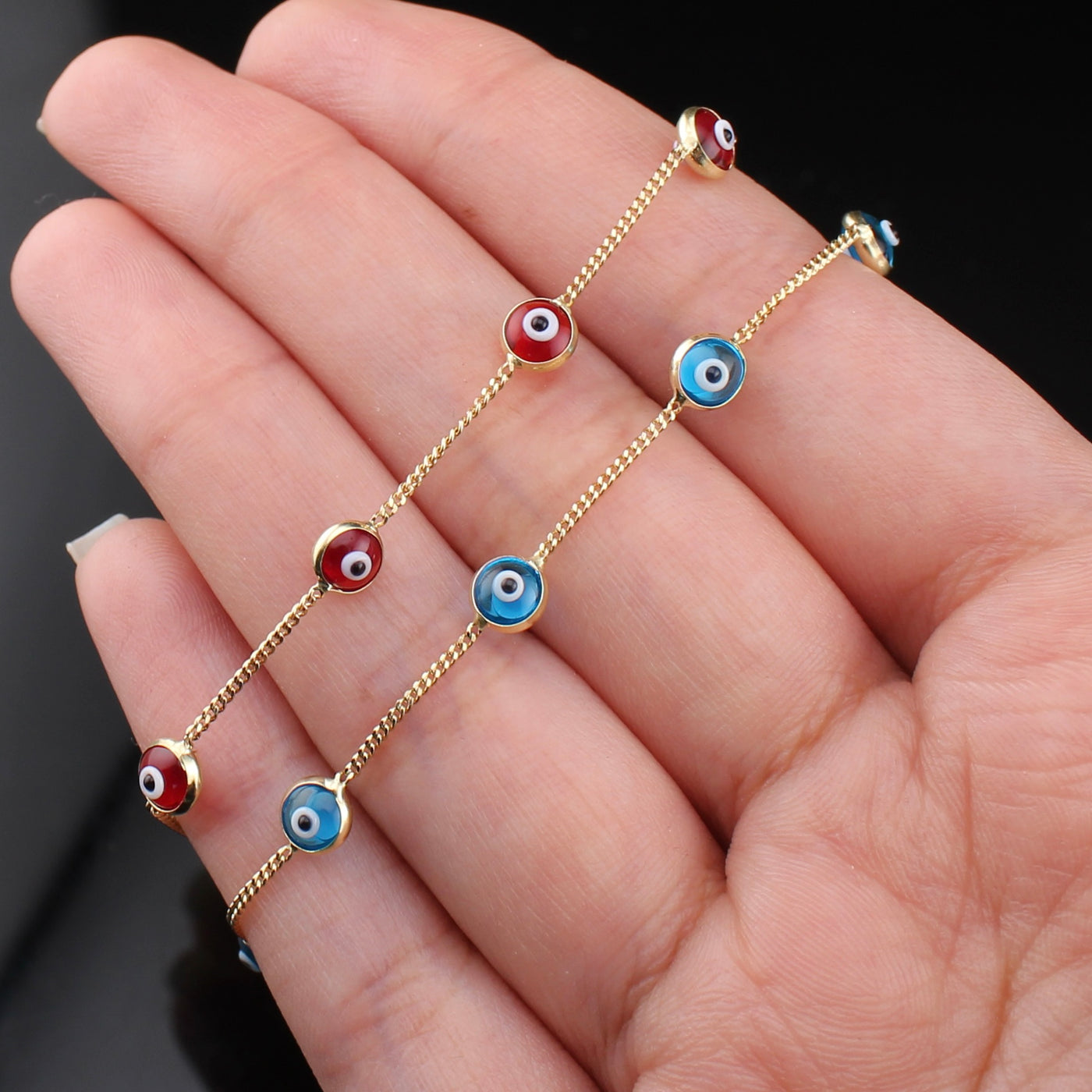 14K Evil Eye Bracelet
