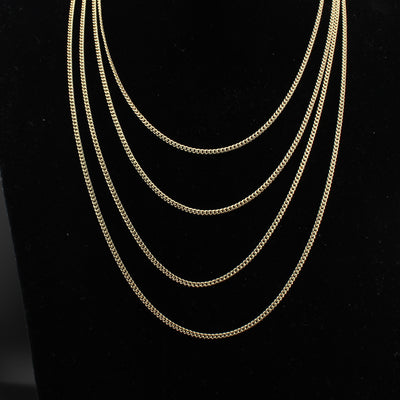 14K Gold Cuban Chain 2mm