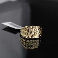 Anillo de pepita de oro de 10K real