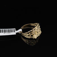 Anillo de pepita de oro de 10K real