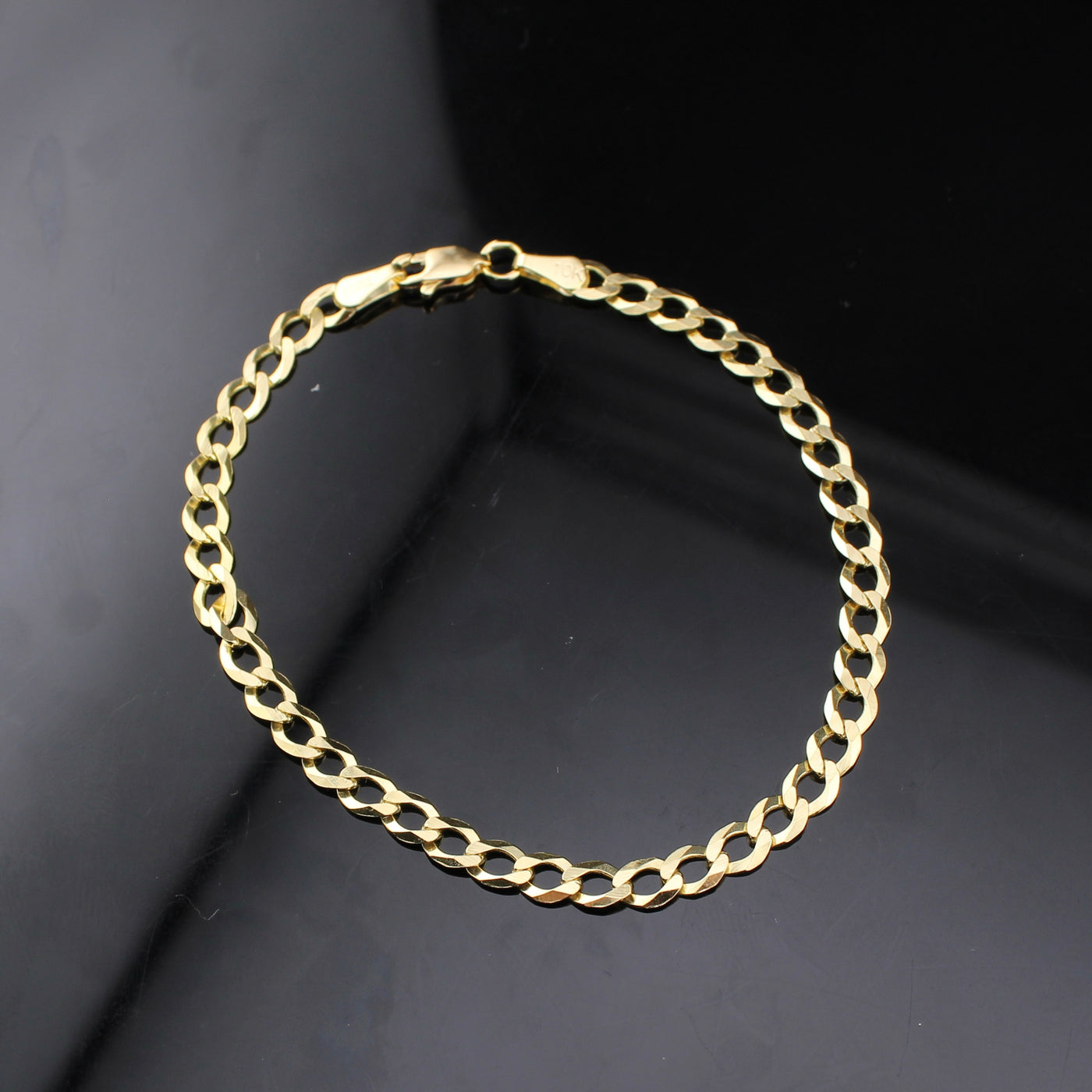 10K Gold Cuban Bracelet 8in