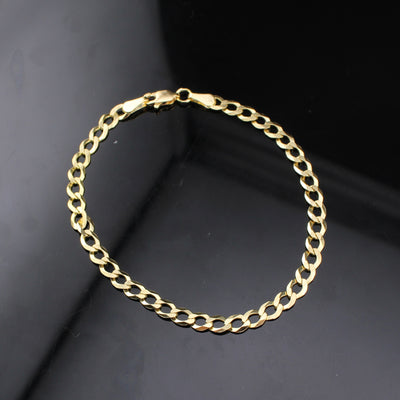 10K Gold Cuban Bracelet 8in
