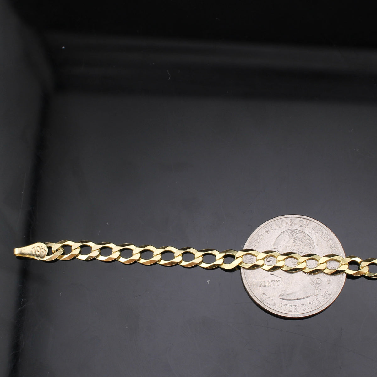 Real 10K Gold Cuban Bracelet