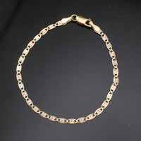 Pulsera Valentino de Oro Tricolor de 10K auténtico