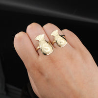 Anillo de Oro Real de 10K con Bolsa de Dinero