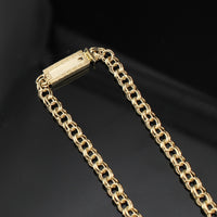 Real 14K Gold Heart Chino Chain