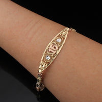 Real 14K Gold Quinceañera Bracelet
