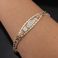 Real 14K Gold Quinceañera Bracelet