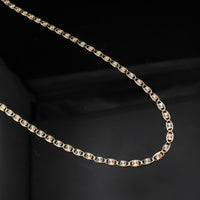 Cadenas Valentino de oro auténtico de 10K y 3.5 mm
