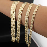 Pulsera de Pepitas de Oro de 14K Auténtico para Hombre