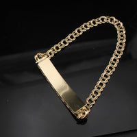 Pulsera Chino de Oro de 10K auténtico
