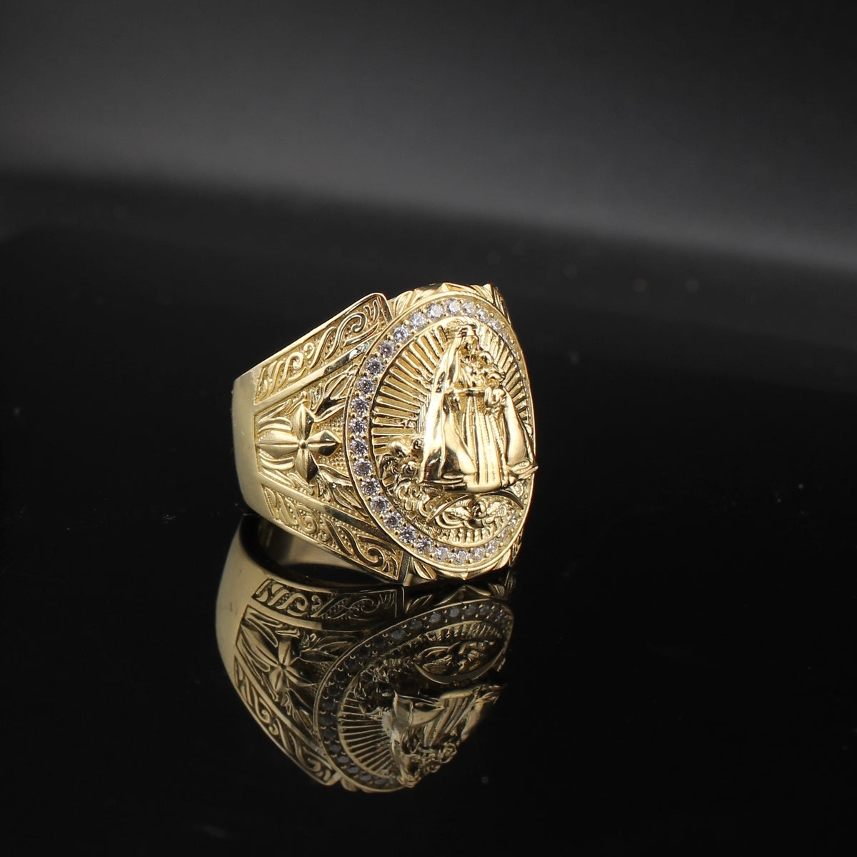 Real 10K Gold San Juan De Los Lagos Mens Ring