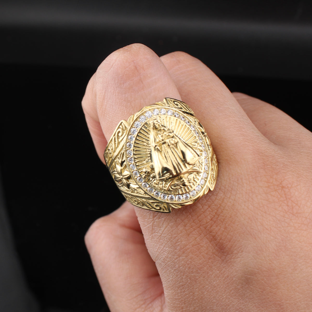 Real 10K Gold San Juan De Los Lagos Mens Ring